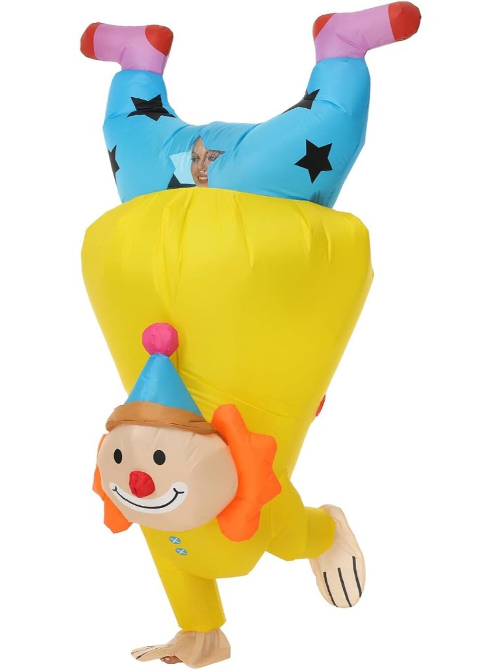 Funny Upside-Down Clown Inflatable Costume for Adults
